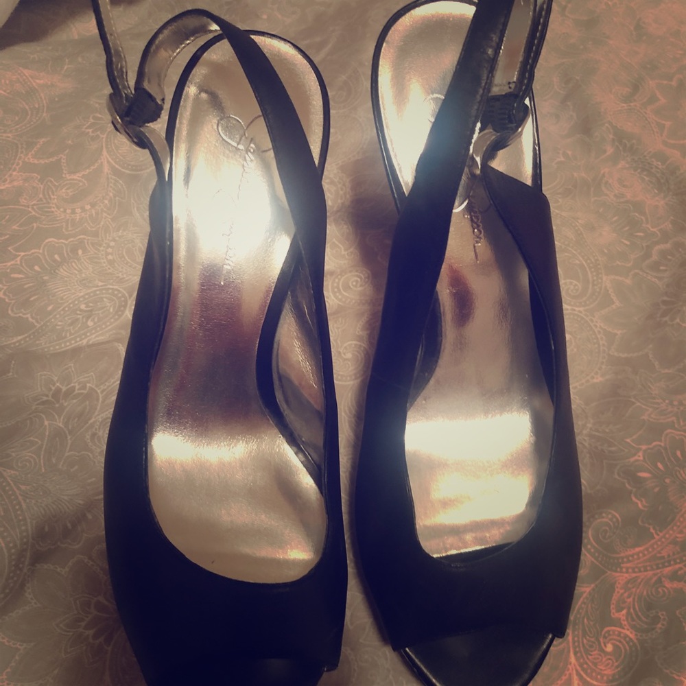 Jessica Simpson wooden heels